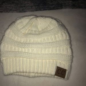 A white beanie